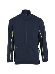 Rescuewear Secure Sweatvest Marineblauw met gele striping