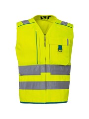 Rescuewear Ready Sommerweste HiVis Kl. 2 Enamelblau / Neon Gelb