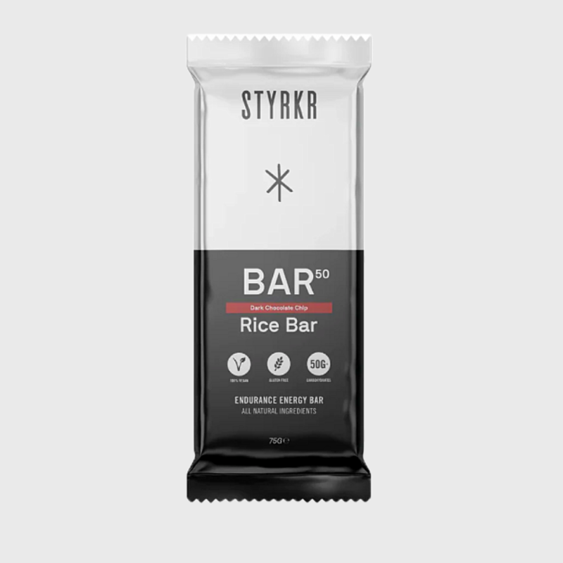 Styrkr Styrkr Rice Bar 50 Dark Chocolate Chip