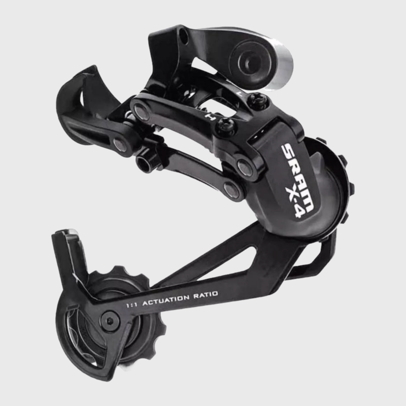 Sram SRAM X4 REAR DERAILLEUR: BLACK 7/8/9 SPD LONG CAGE