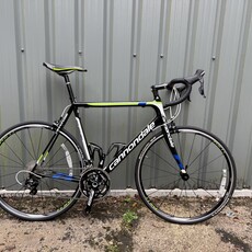 Pre-Loved 2015 Cannondale SuperSix Evo 105 White / Green / Black 58cm