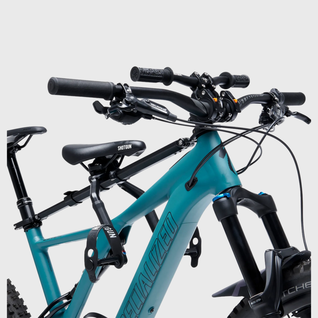 Kids Ride Shotgun Kids Ride Shotgun, Pro MTB Seat Combo Box, Baby Seat, Seat & Handlebar Combo, Black