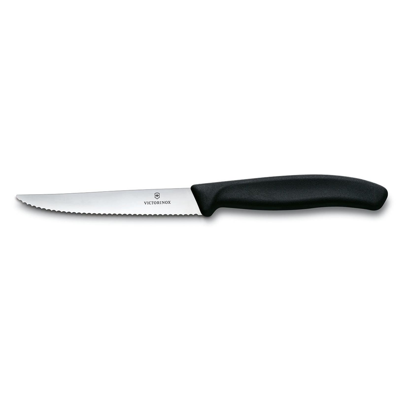 Victorinox Victorinox steakmes zwart per 6 verpakt