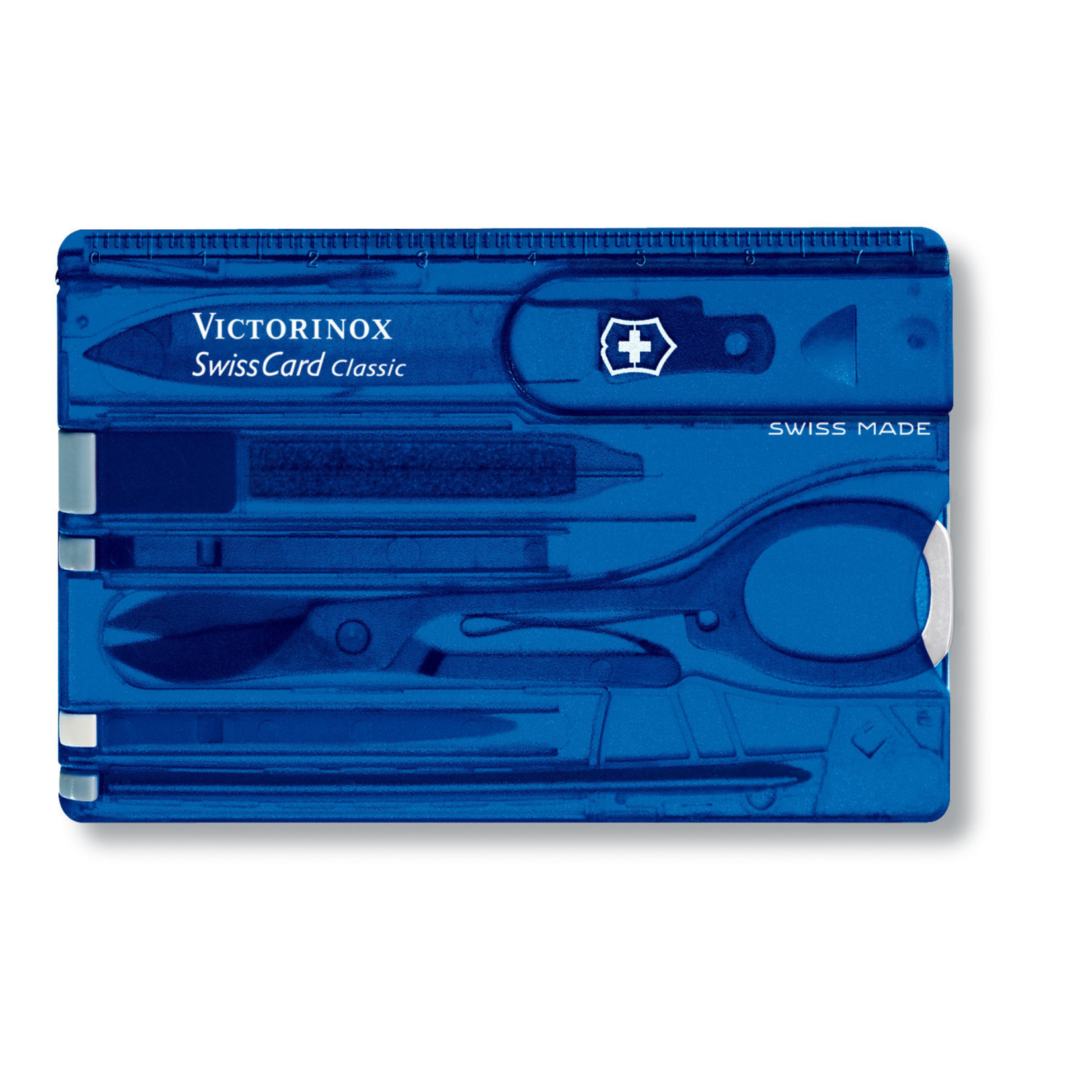 Victorinox Victorinox Swiss Card blauw transparant