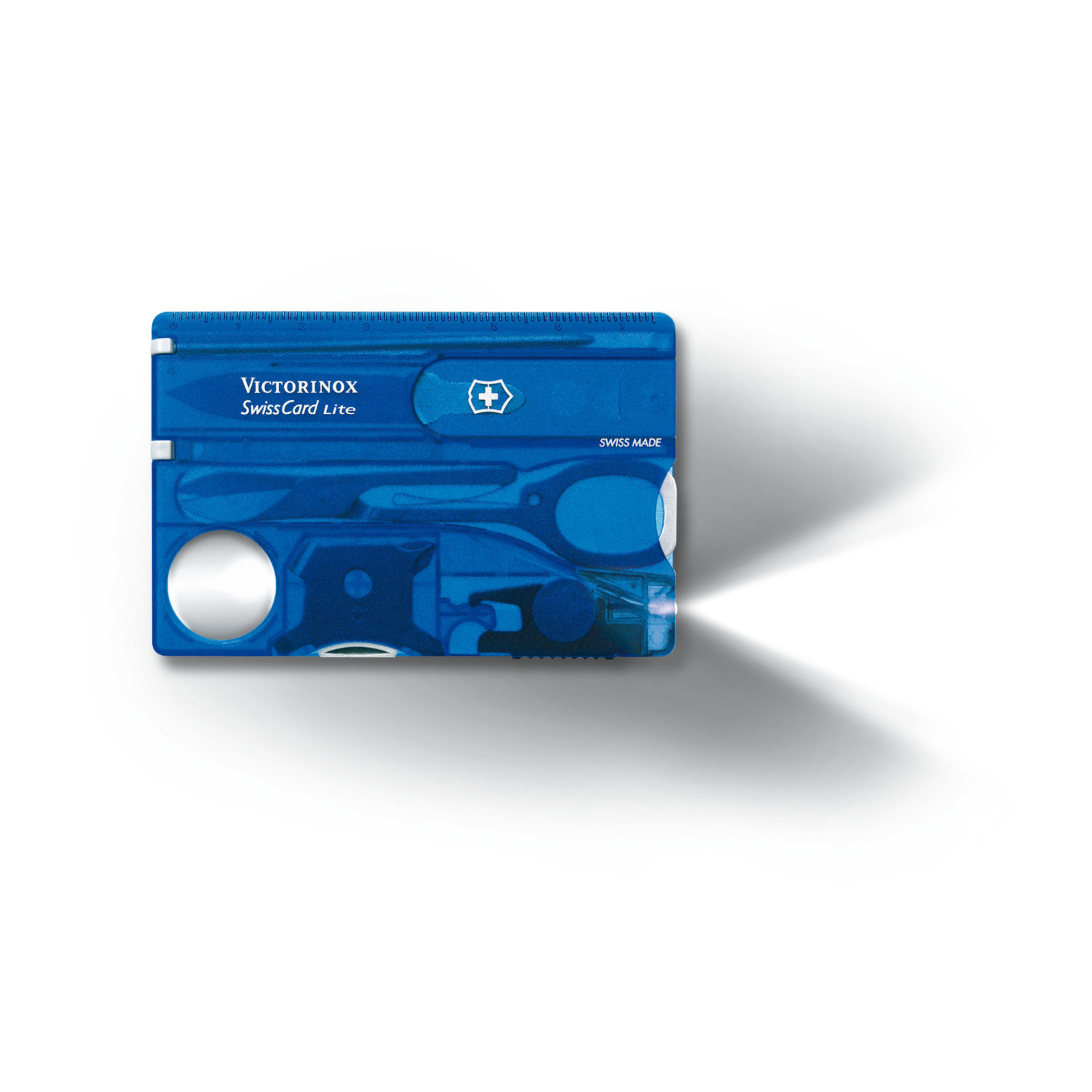 Victorinox Victorinox Swiss Card Lite blauw transparant