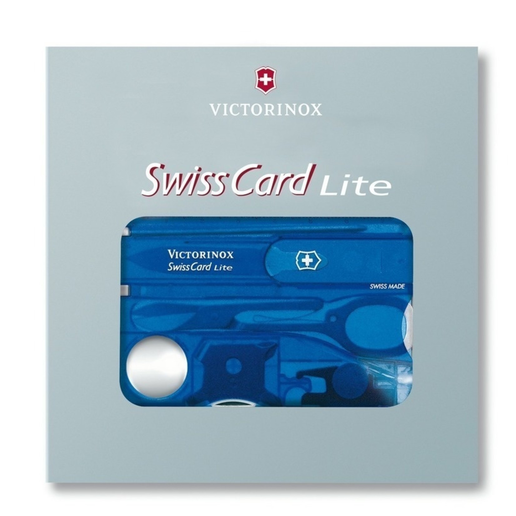 Victorinox Victorinox Swiss Card Lite blauw transparant