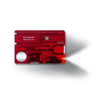 Victorinox Swiss Card Lite rood transparant