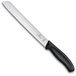 Victorinox Swissclassic broodmes 21cm gekarteld zwart