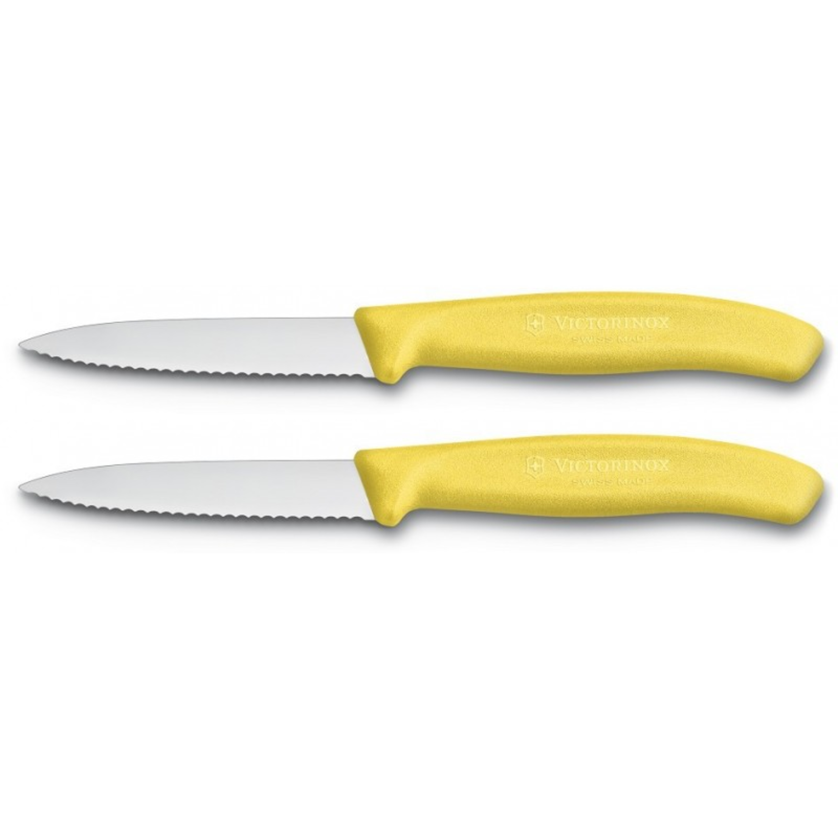 Victorinox Victorinox SwissClassic schilmesje 8cm gekarteld geel (set van 2)