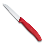 Victorinox SwissClassic schilmesje 8cm gekarteld rood