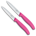 Victorinox Swissclassic schilmessenset glad & gekarteld roze