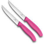 Victorinox Swissclassic steakmessenset 2-delig roze