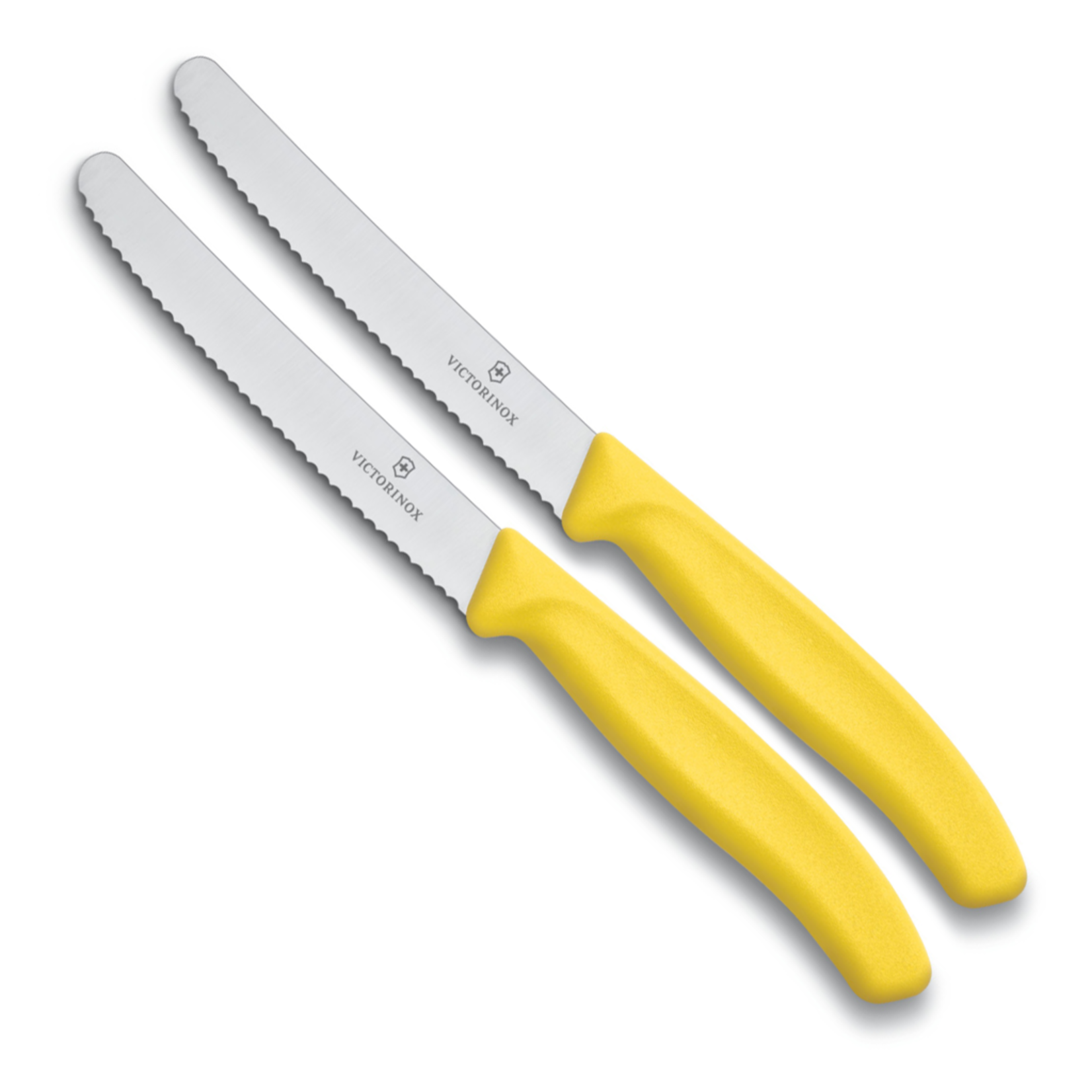 Victorinox Victorinox SwissClassic tomaat-, worst en kaasmes geel (set van 2)