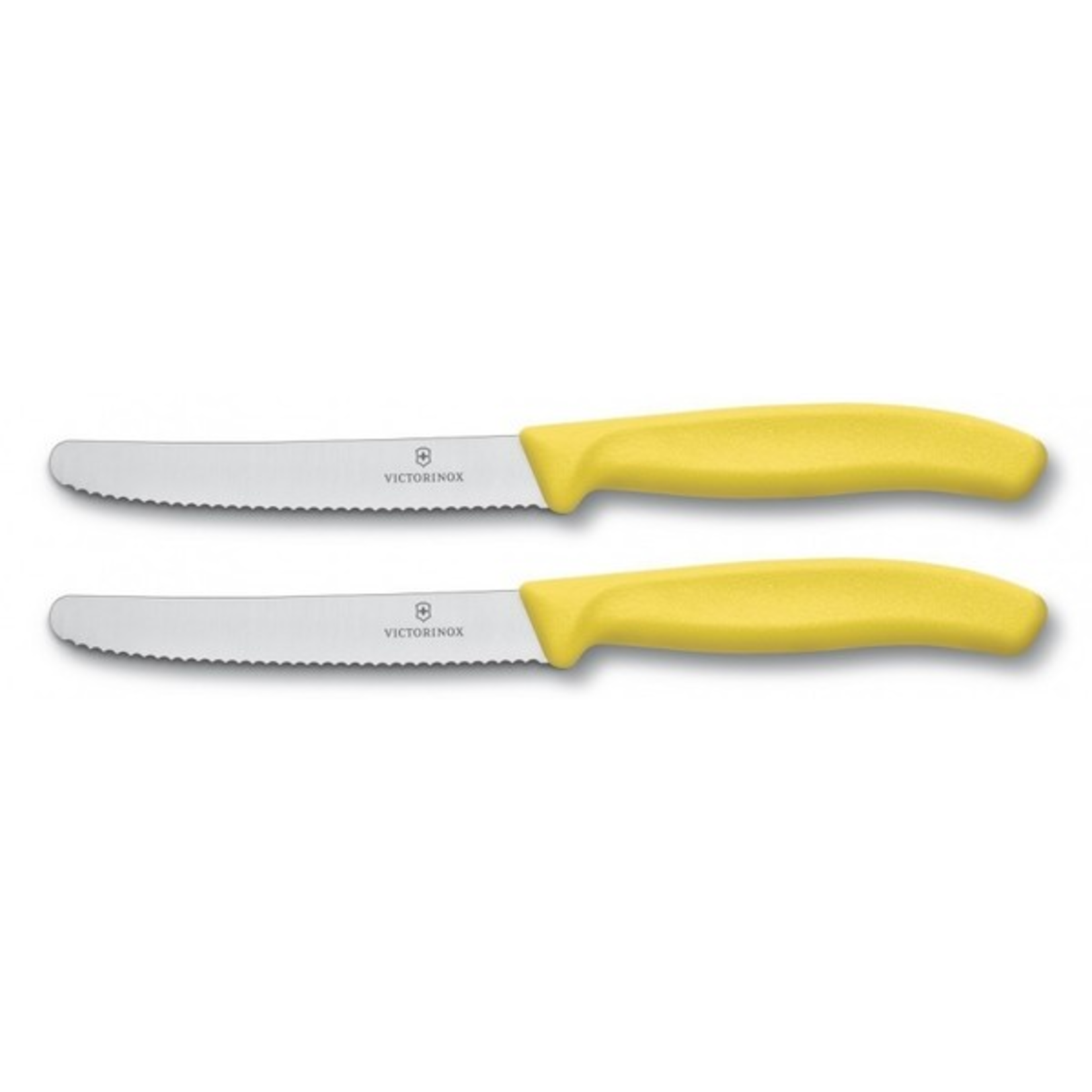 Victorinox Victorinox SwissClassic tomaat-, worst en kaasmes geel (set van 2)