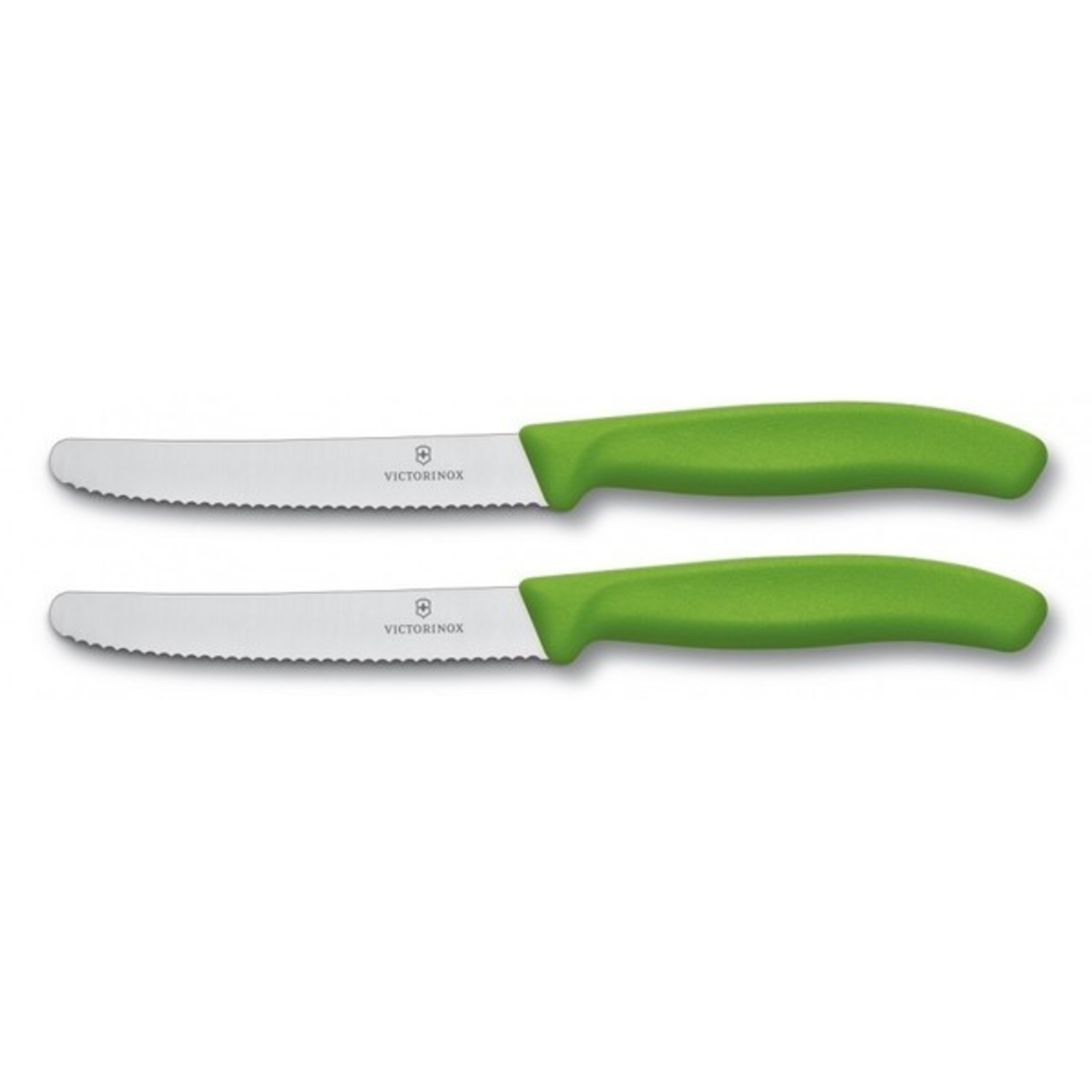 Victorinox Victorinox SwissClassic tomaat-worst en kaasmes 11cm groen (set van 2)