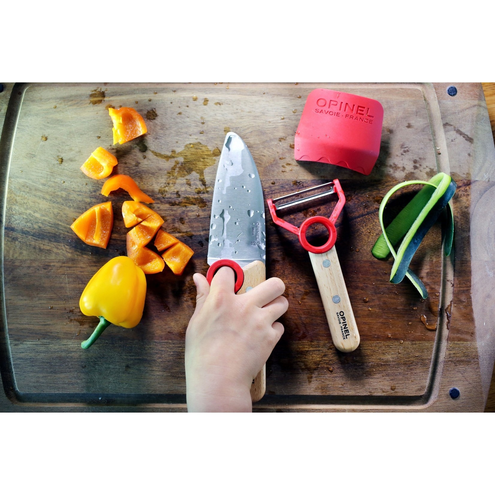 Opinel Opinel Le petit chef koksmes met vingerbeschermer