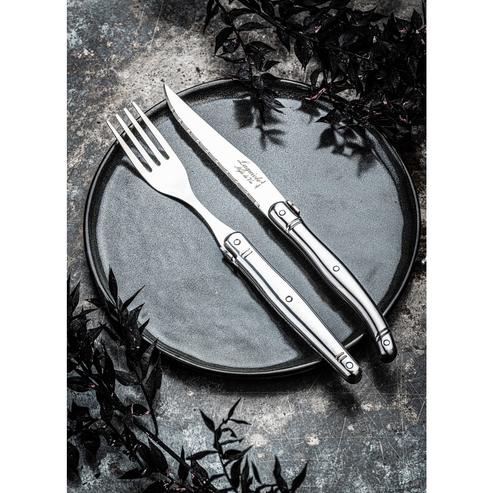 Laguiole Style de Vie Laguiole Style de Vie Premium Line steakmessenset 6-delig RVS 1,8mm