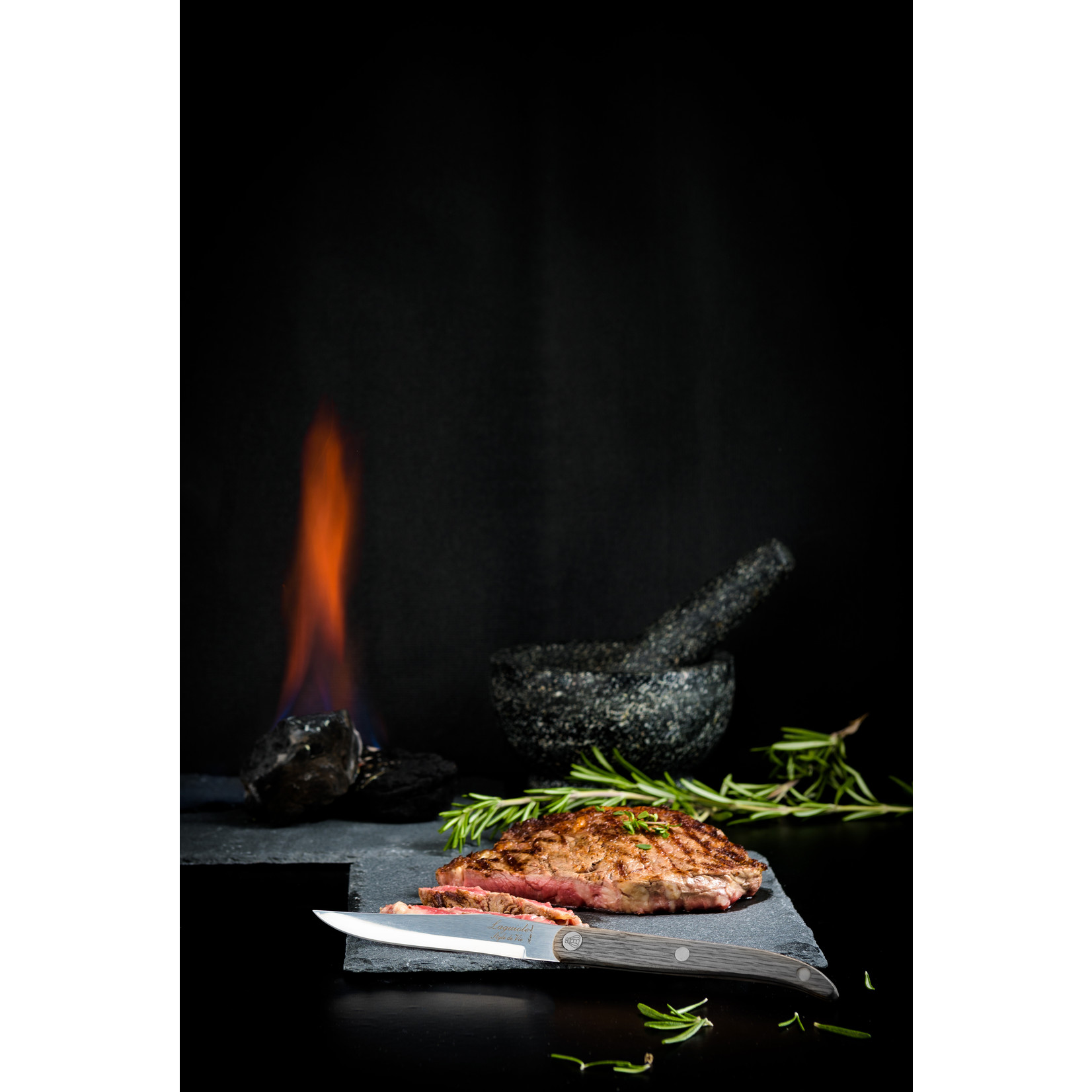 Laguiole Style de Vie Laguiole Style de Vie Innovation Line steakmessenset 6-delig glad pakkahout