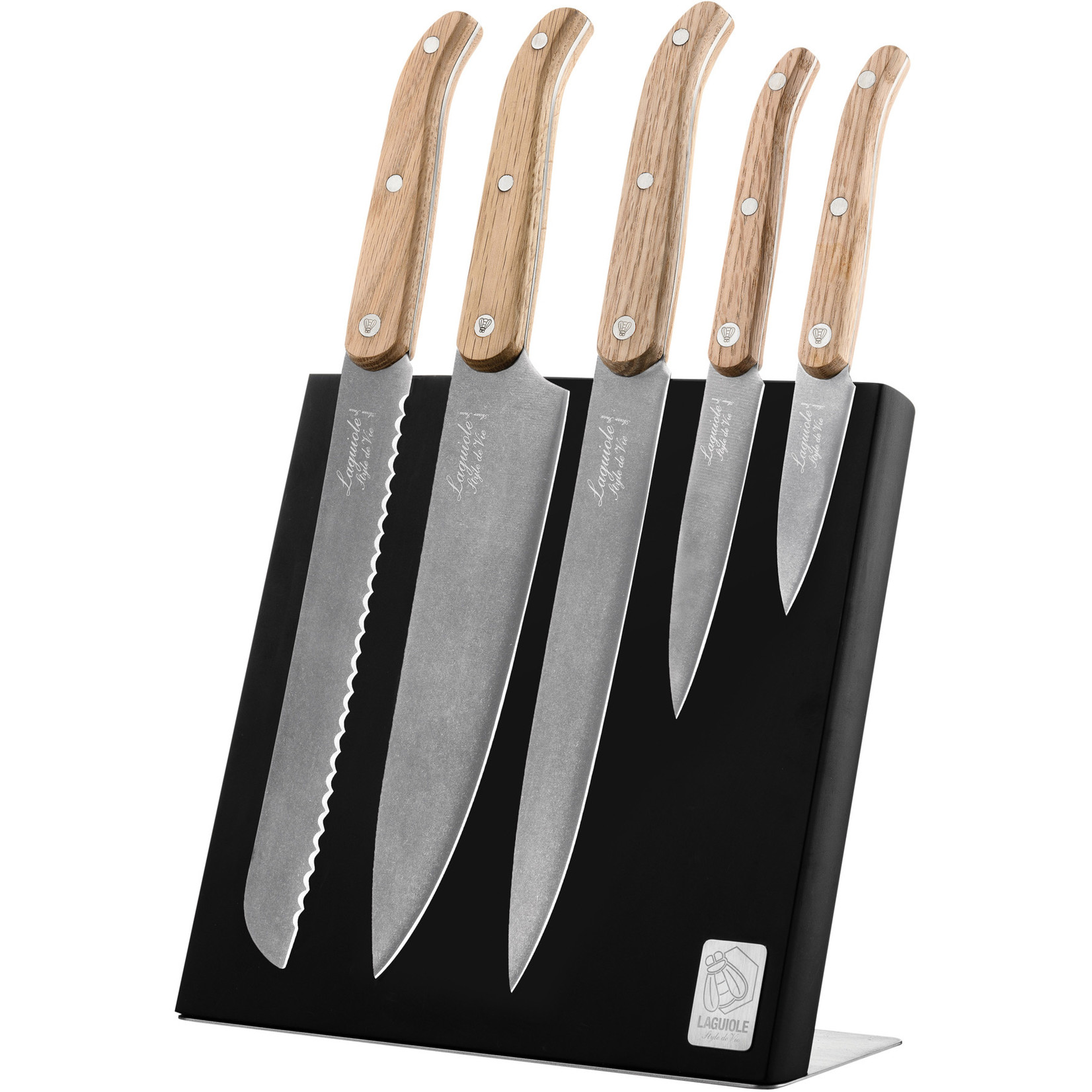 Laguiole Style de Vie Laguiole Style de Vie Innovation Line messenset 5-delig stonewash