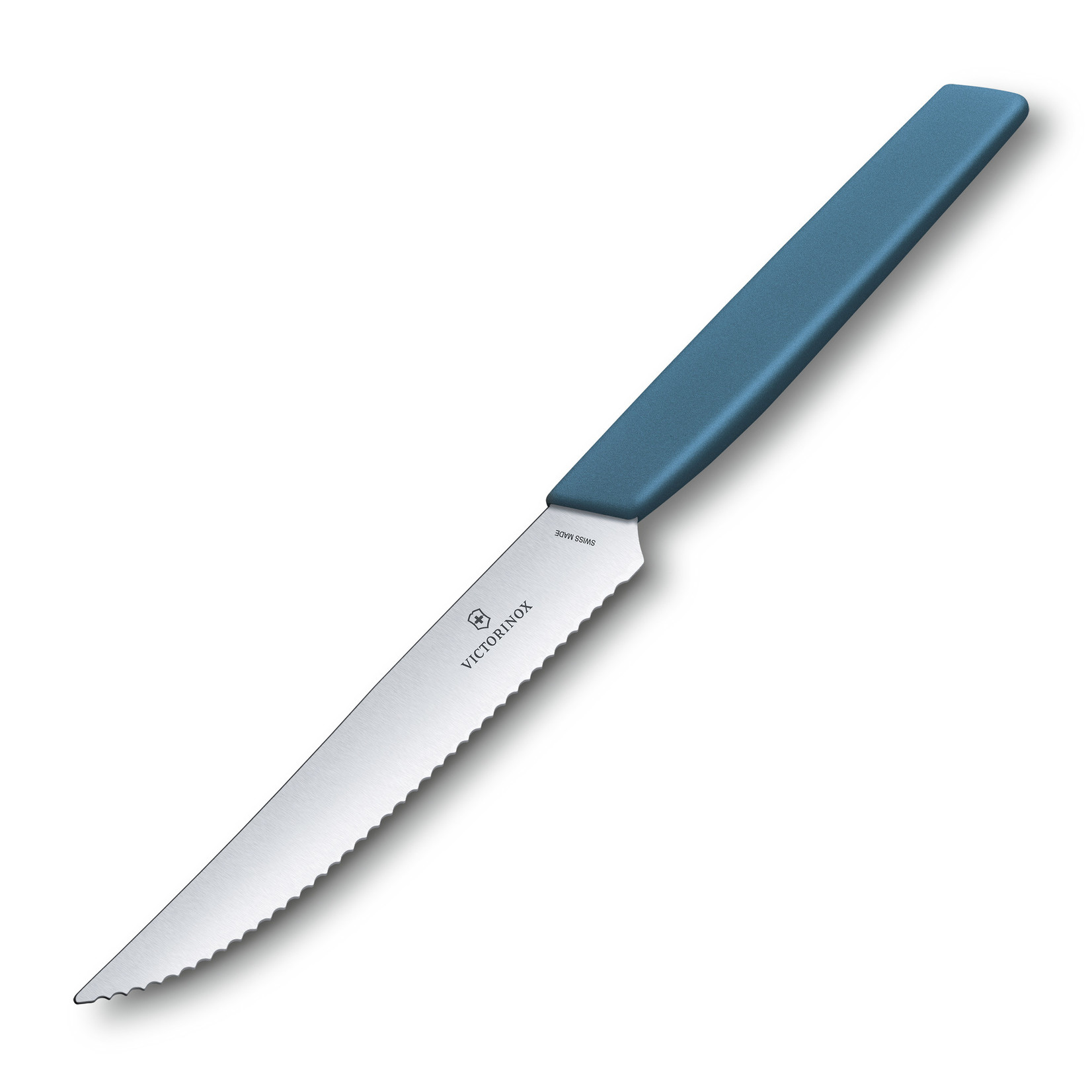 Victorinox Swiss Modern steakmessen 6-delig 12cm, blauw