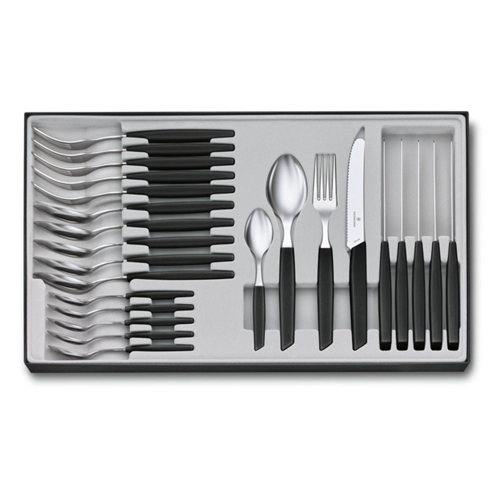 Victorinox Victorinox Swiss Modern bestekset 24-delig, zwart