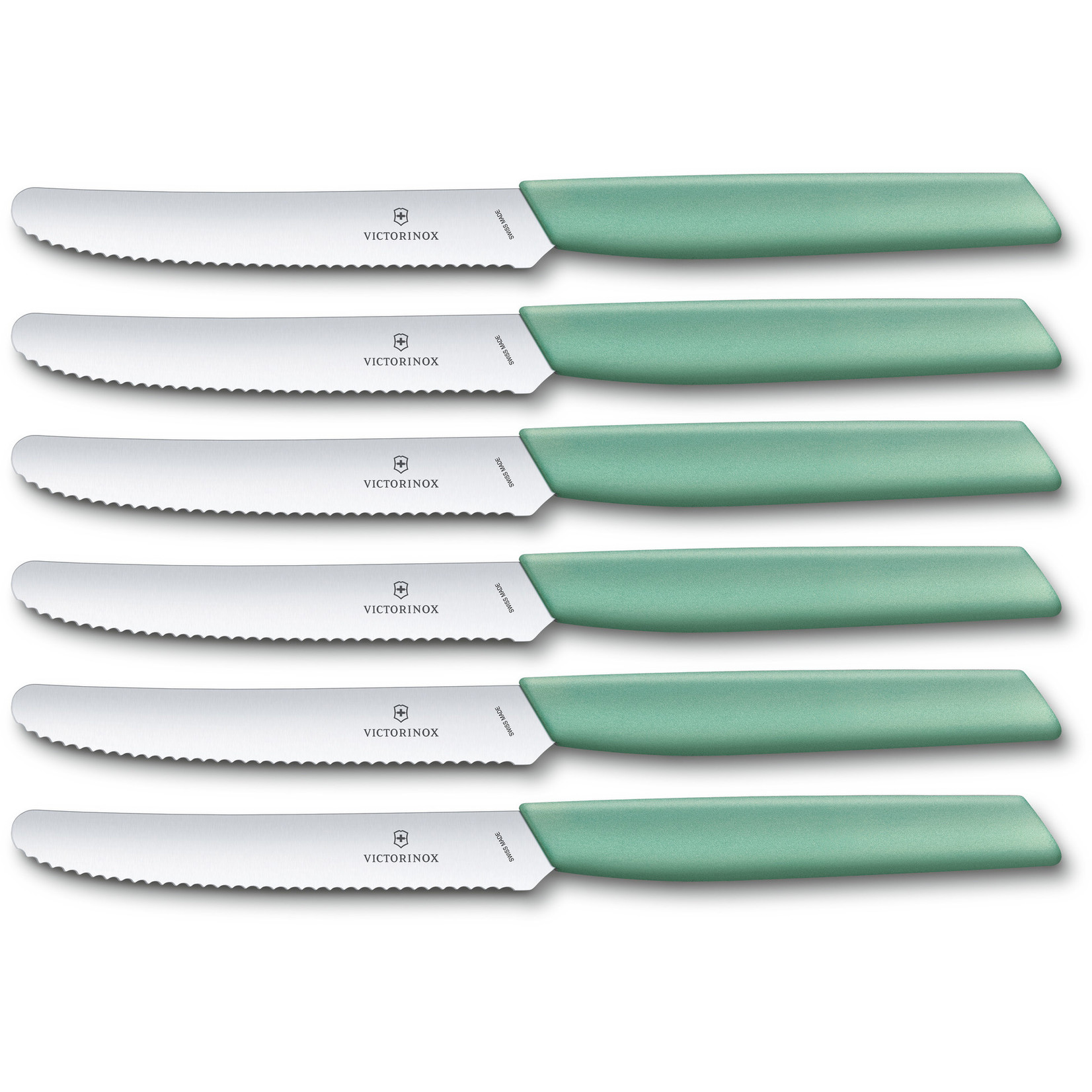 Claire Regelen Historicus Victorinox Swiss Modern Tafelmes kartel Mintgroen - Messenshop.nl