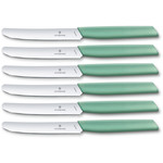 Victorinox Swiss Modern tafelmessen 6-delig, 11cm, mint groen