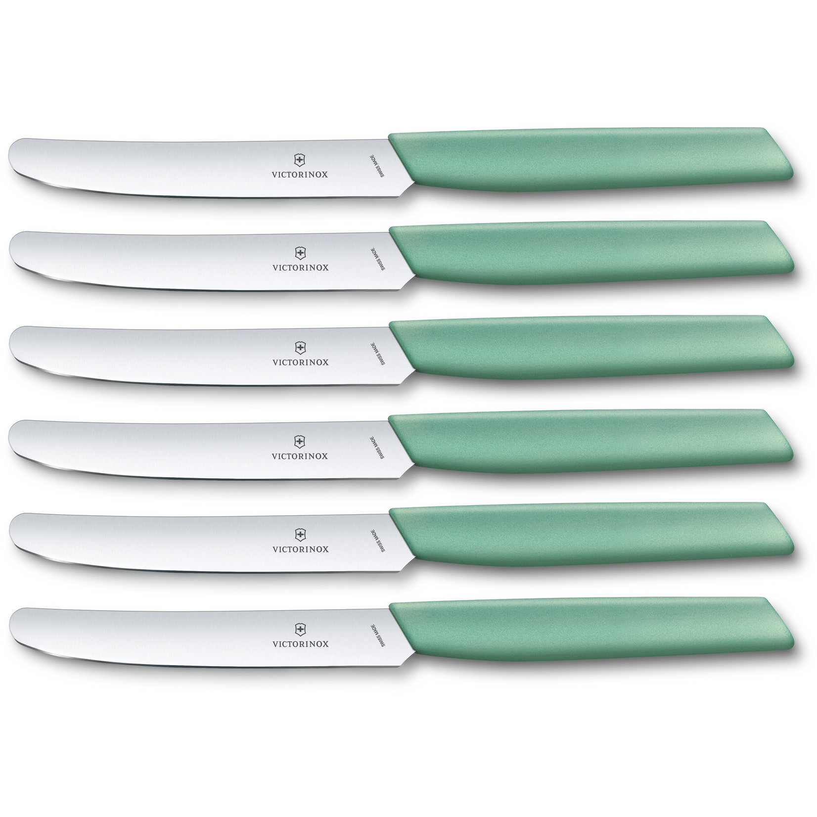 Victorinox Swiss Modern tafelmessen 6-delig, 11cm, mint groen