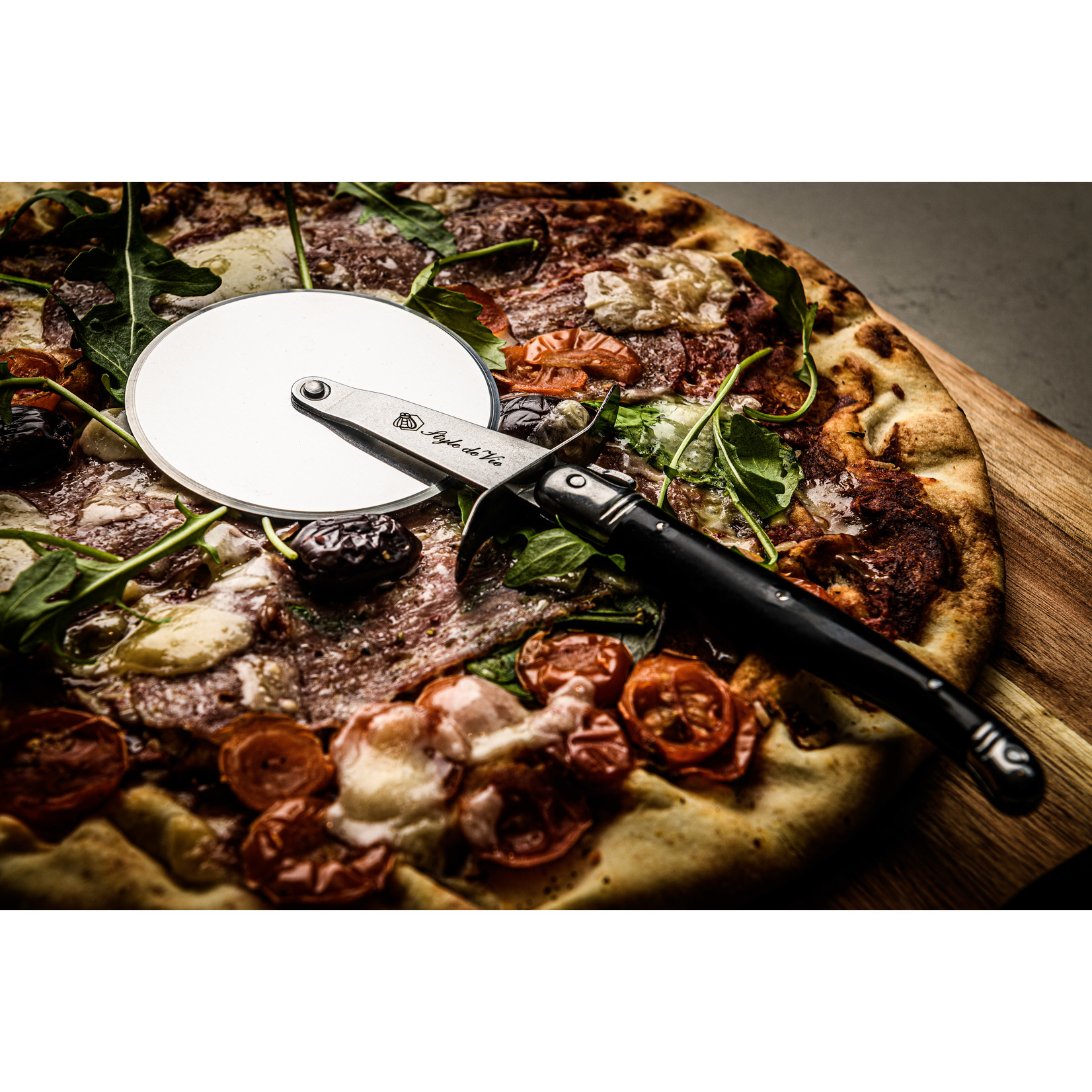 Laguiole Style de Vie Laguiole Style de Vie Premium Line pizzasnijder zwart