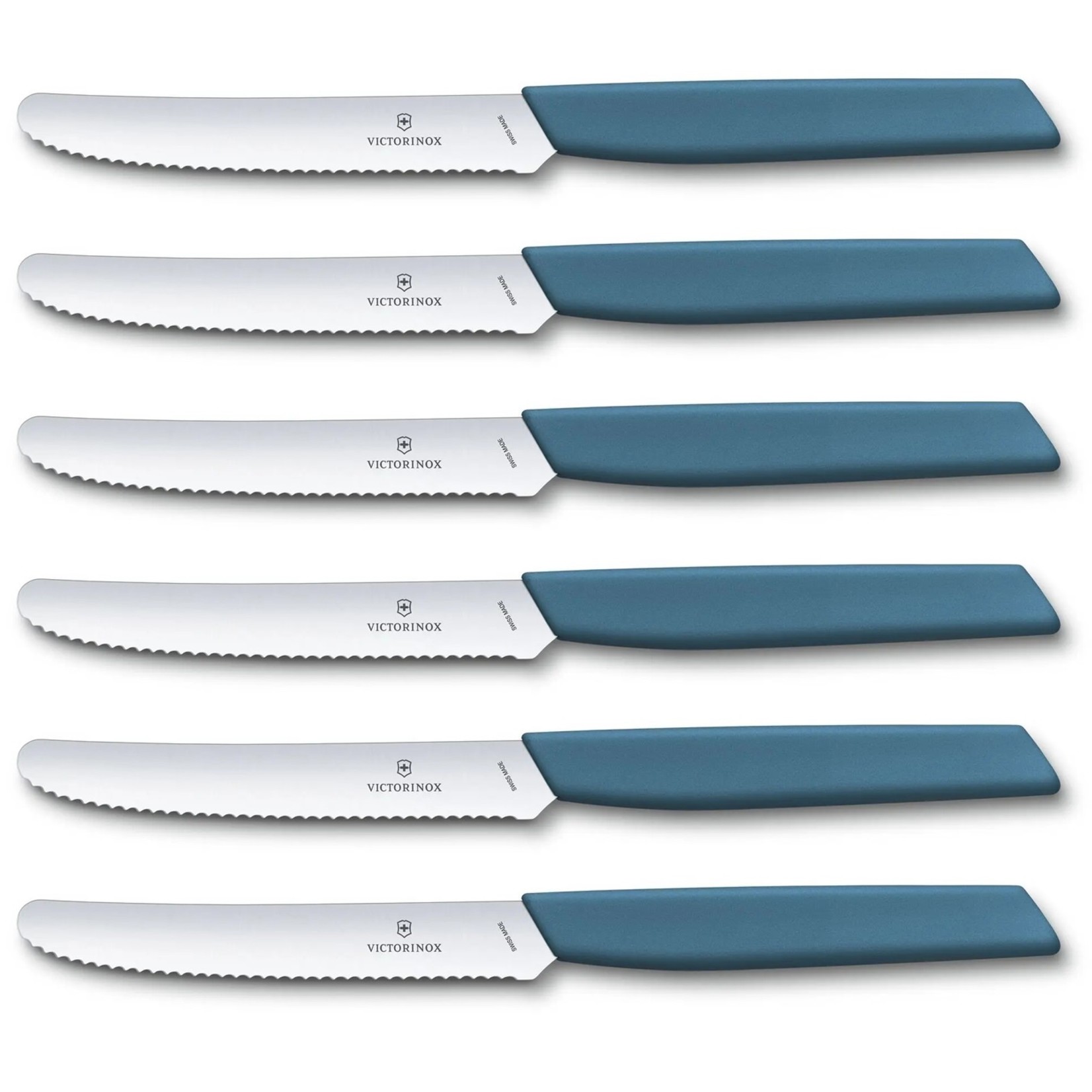 Victorinox Swiss Modern tafelmessen 6-delig, 11cm, blauw