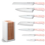 Wusthof Classic messenblok 7-delig, pink himalayan salt