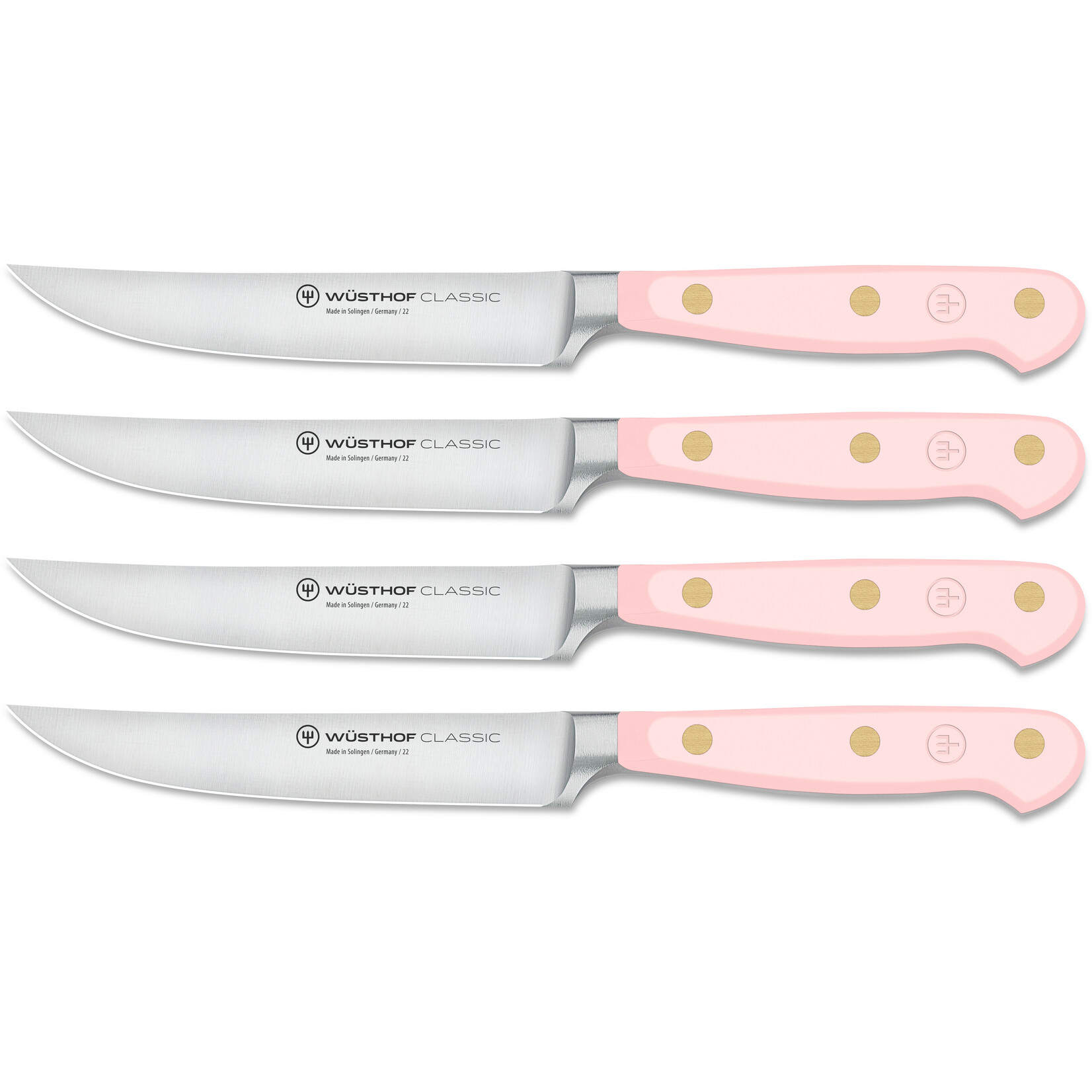 Wusthof Wusthof Classic steakmessenset, pink himalayan salt, 4-delig