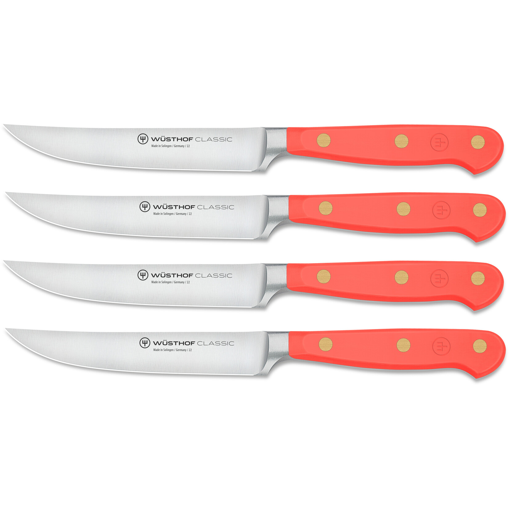 Wusthof Wusthof Classic steakmessenset, coral peach, 4-delig