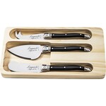 Laguiole Style de Vie Premium Line kaasmessenset 3-delig zwart