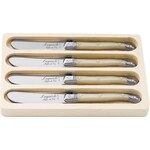 Laguiole Style de Vie Premium Line botermessenset 4-delig parelmoer