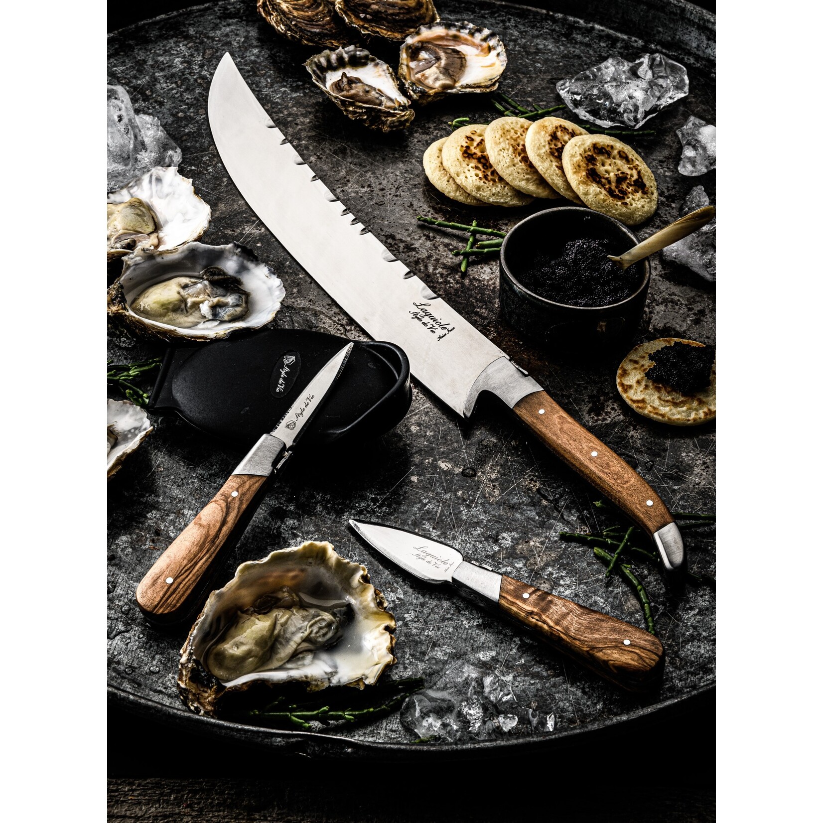 Laguiole Style de Vie Laguiole Style de Vie Luxury Line champagnezwaard olijfhout