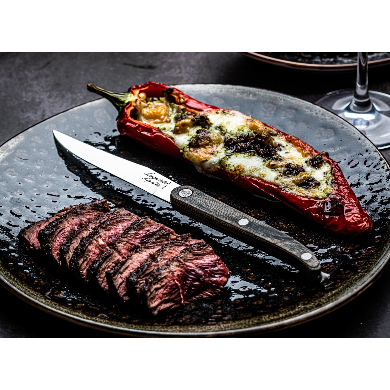 Laguiole Style de Vie Laguiole Style de Vie Innovation Line steakmessenset 6-delig glad pakkahout