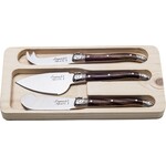Laguiole Style de Vie Premium Line kaasmessenset 3-delig darkwood