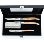 Laguiole Style de Vie Luxury Line kaasmessenset 3-delig, eikenhout
