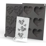 Plate-it Plate-it sjablonen love at first bite, 3-delige set