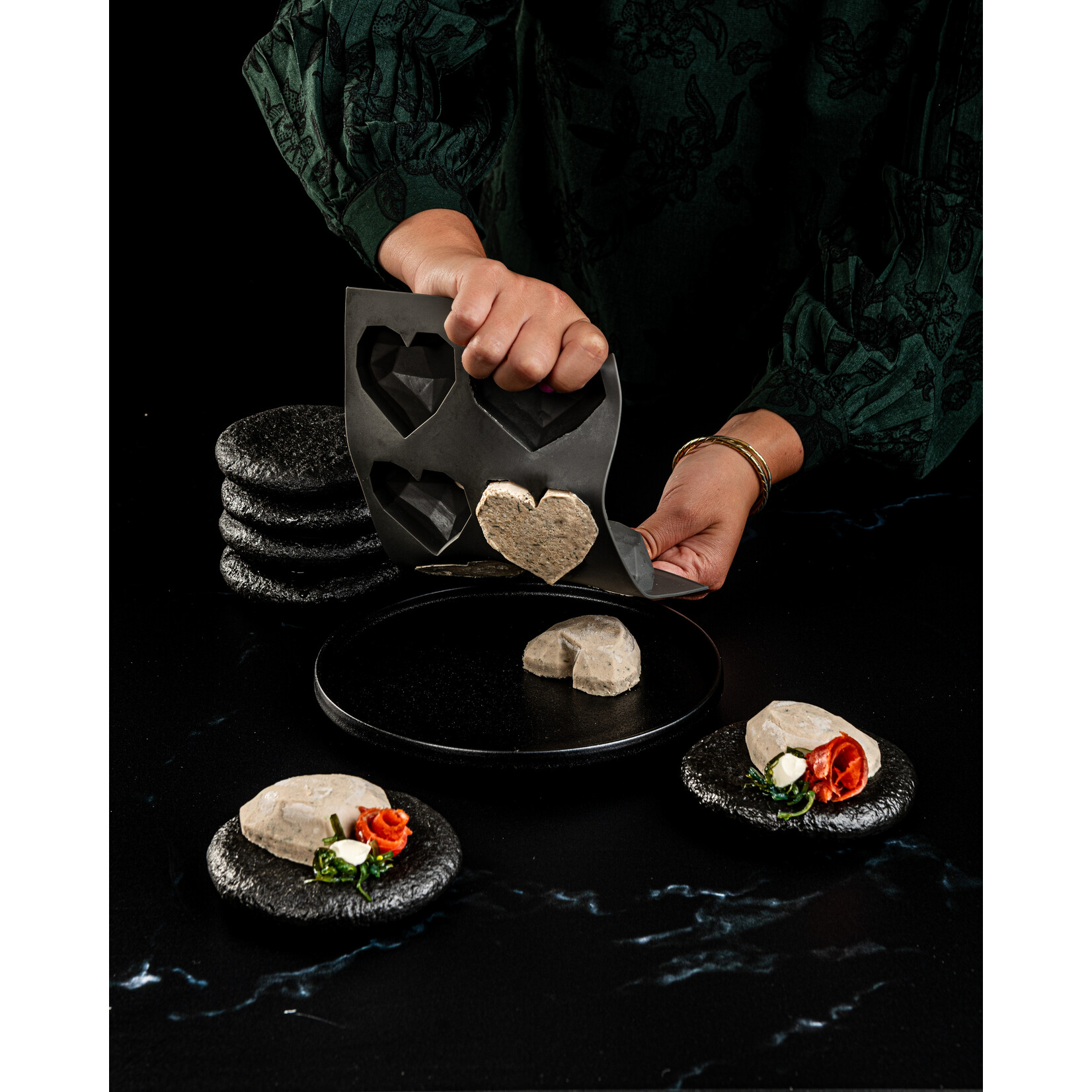 Plate-it Plate-it sjablonen love at first bite, 3-delige set