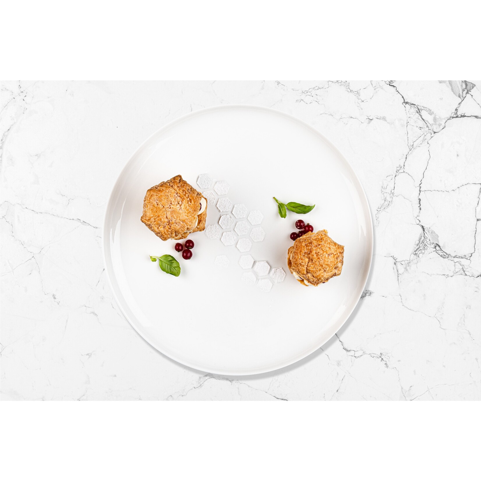 Plate-it Plate-it Garneerringen Hexagon 4-delige set, met pusher