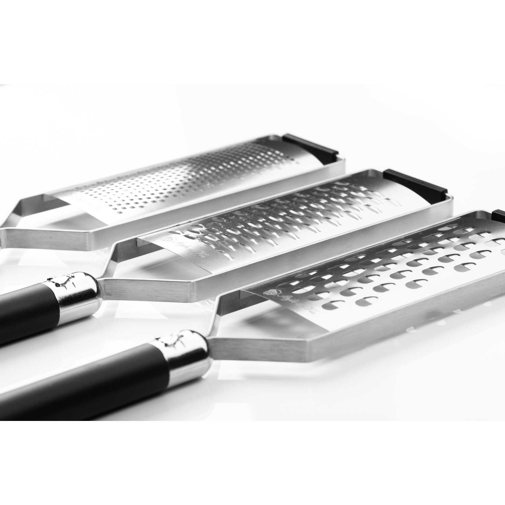 Laguiole Style de Vie Laguiole Style de Vie Premium Line Raspen set 3-delig, zwart