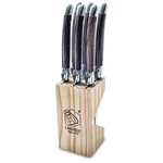 Laguiole Style de Vie Laguiole Style de Vie Premium Line steakmessenset 6-delig Dark Wood 1,8mm