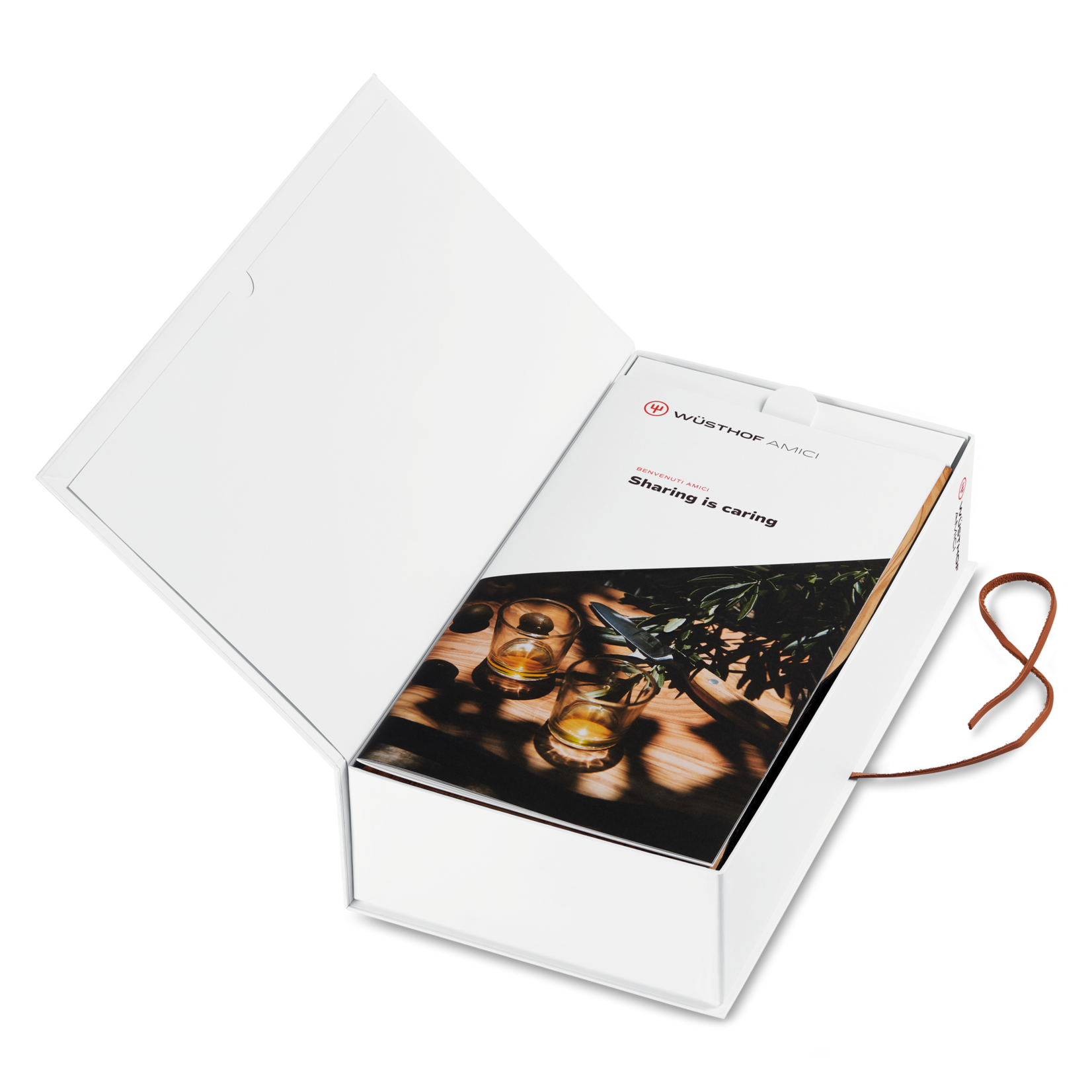 Wusthof Wusthof Amici Koksmes 20 cm giftset met snijplank en olijfolie