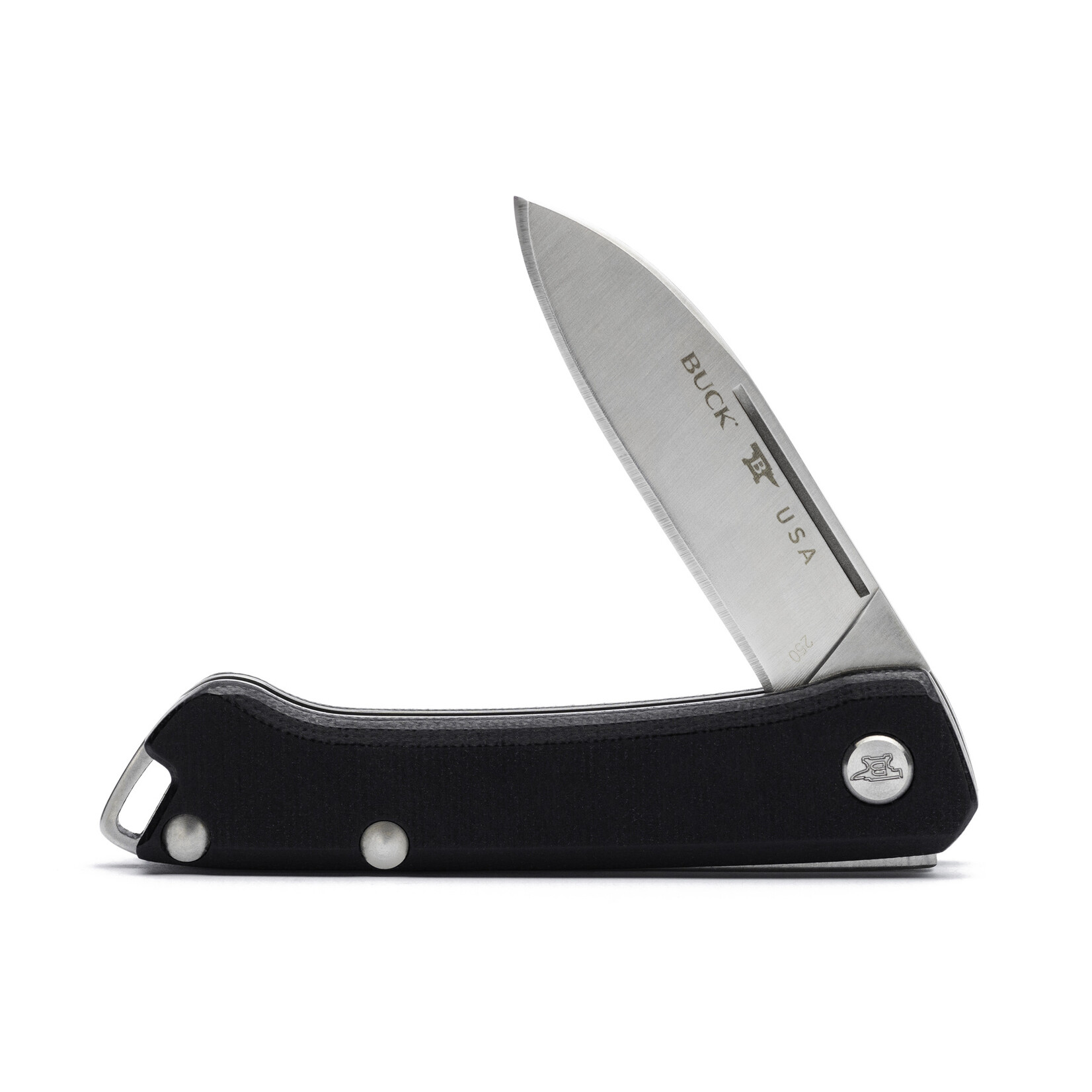Buck Buck Saunter Black Drop Point