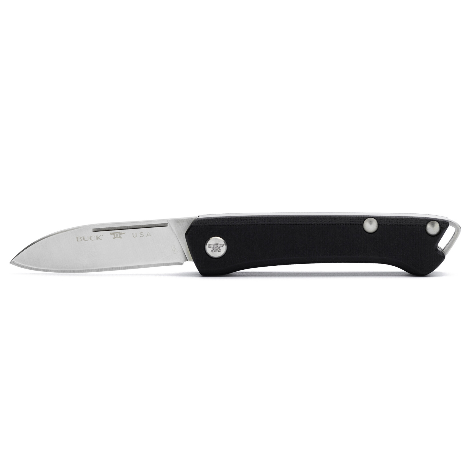 Buck Buck Saunter Black Drop Point