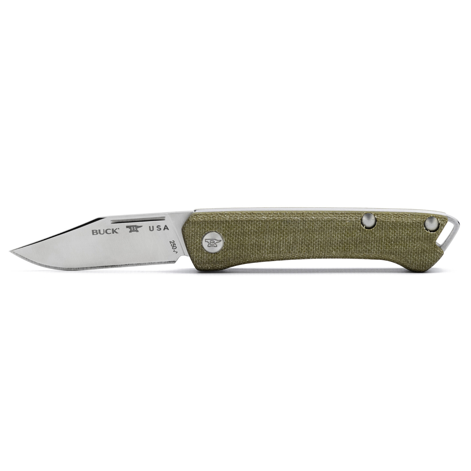 Buck Buck Saunter Green Clip Point