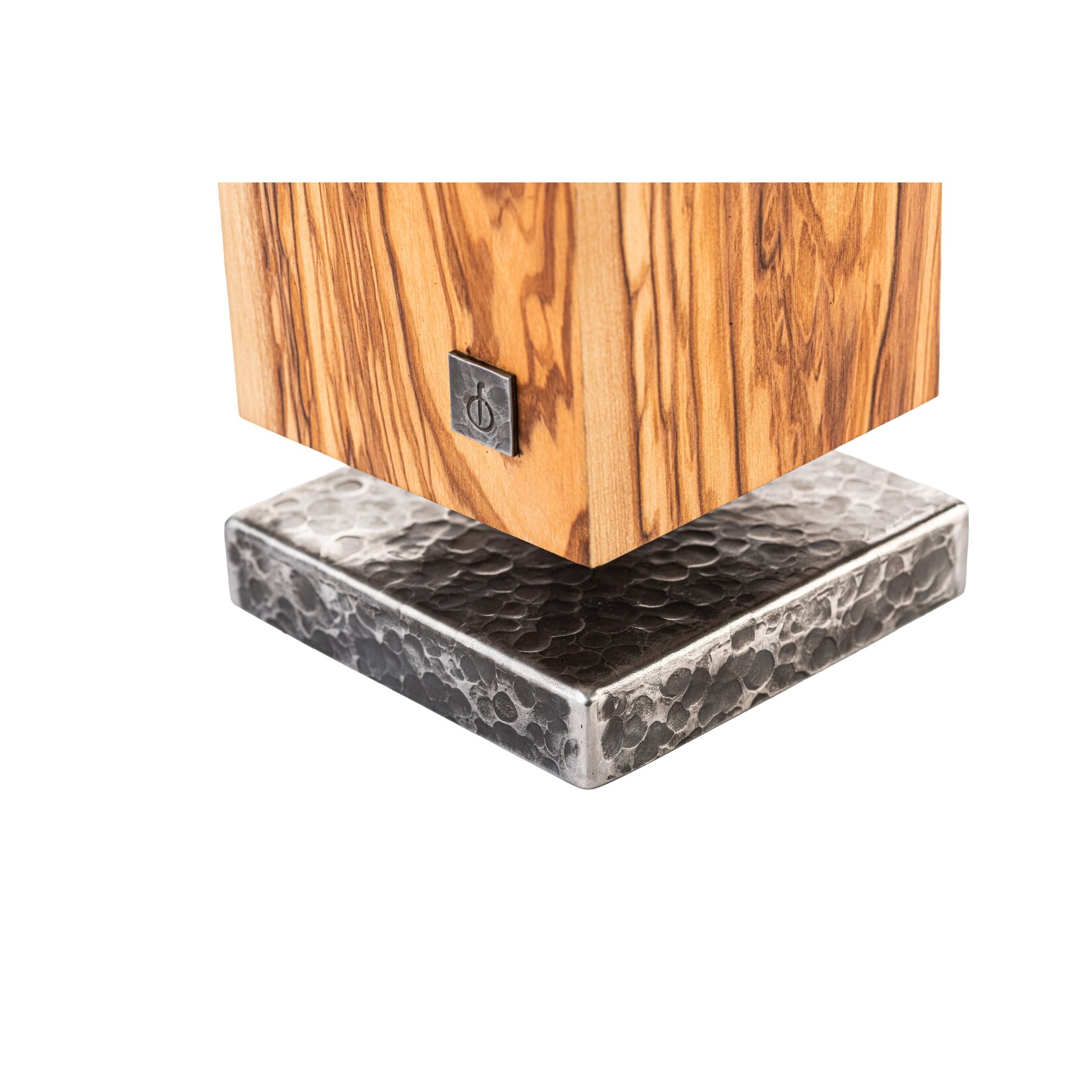 Forged Forged Messenblok roterend, olijfhout