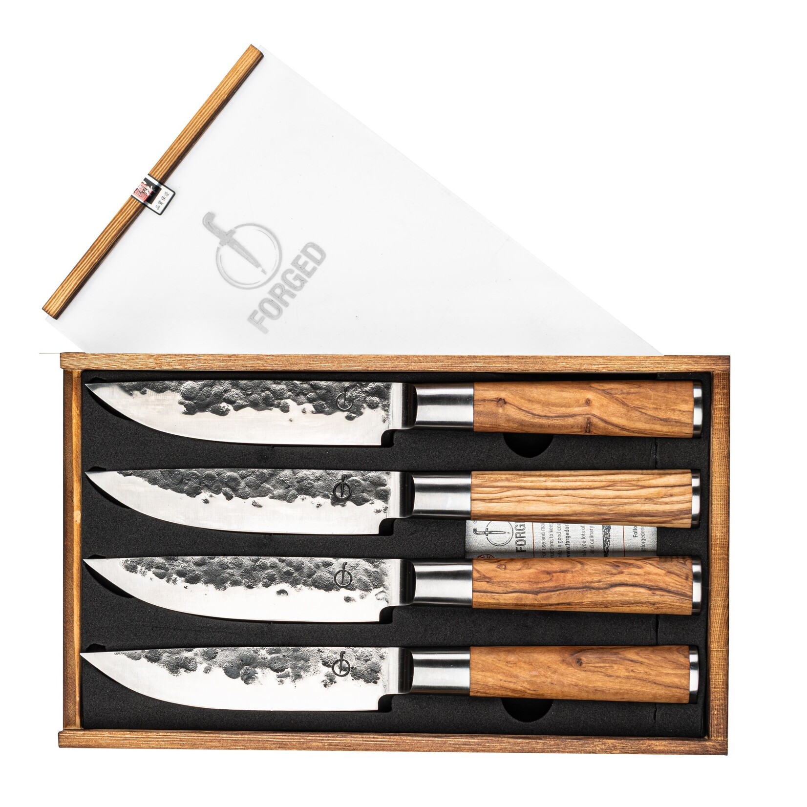 Forged Forged Olive steakmessenset XXL, 4-delig